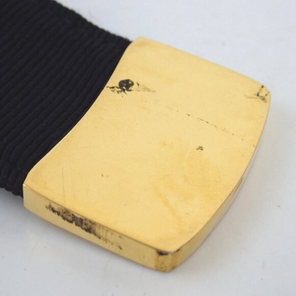 Authentic Salvatore Ferragamo Vala belt Nylon jacquard/metal [Used] - Picture 8 of 8